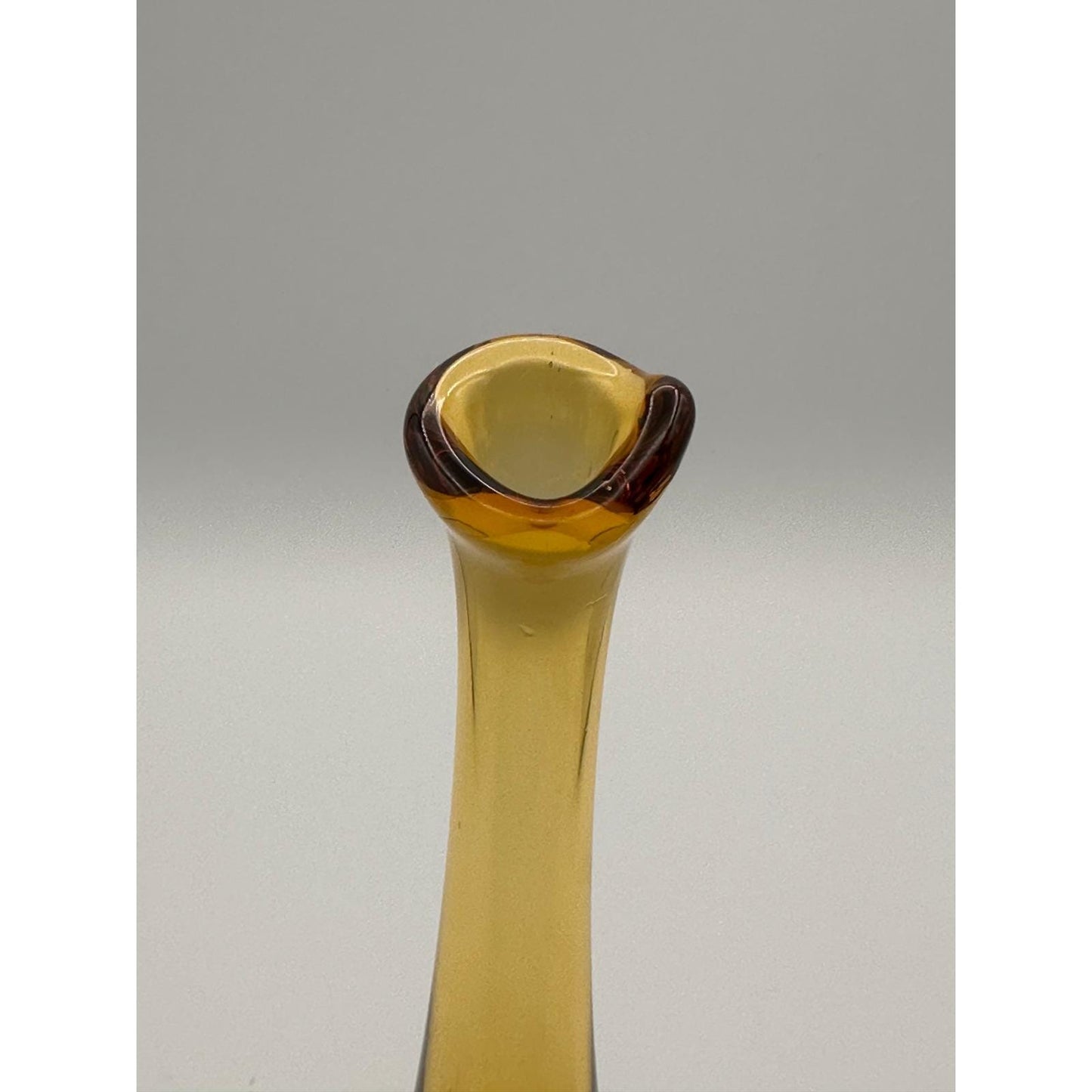 Vintage Fenton Amber Hobnail Bud Vase - Mid Century Glass Collectible Home Decor