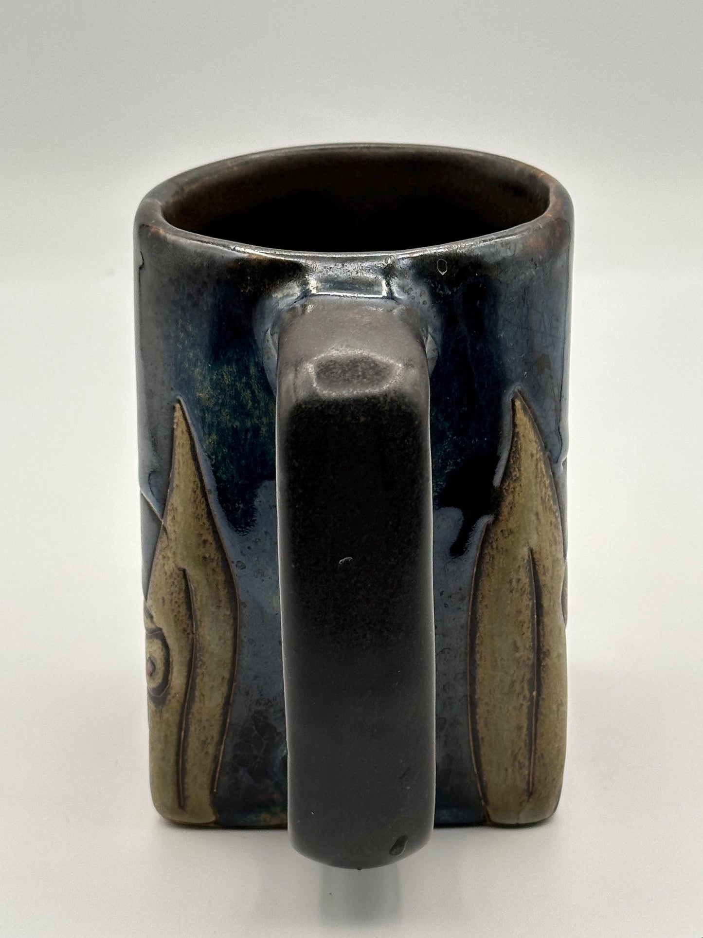 Handmade Mexican Pottery Coffee Mug by Mara Dragonfly Design - Artisan Ceramic Studio Stoneware Cup