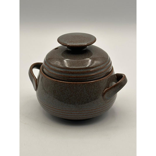 Vintage Denby Artisan Greystone Lidded Casserole Serving Dish 1983 Collection Stoneware Cookware