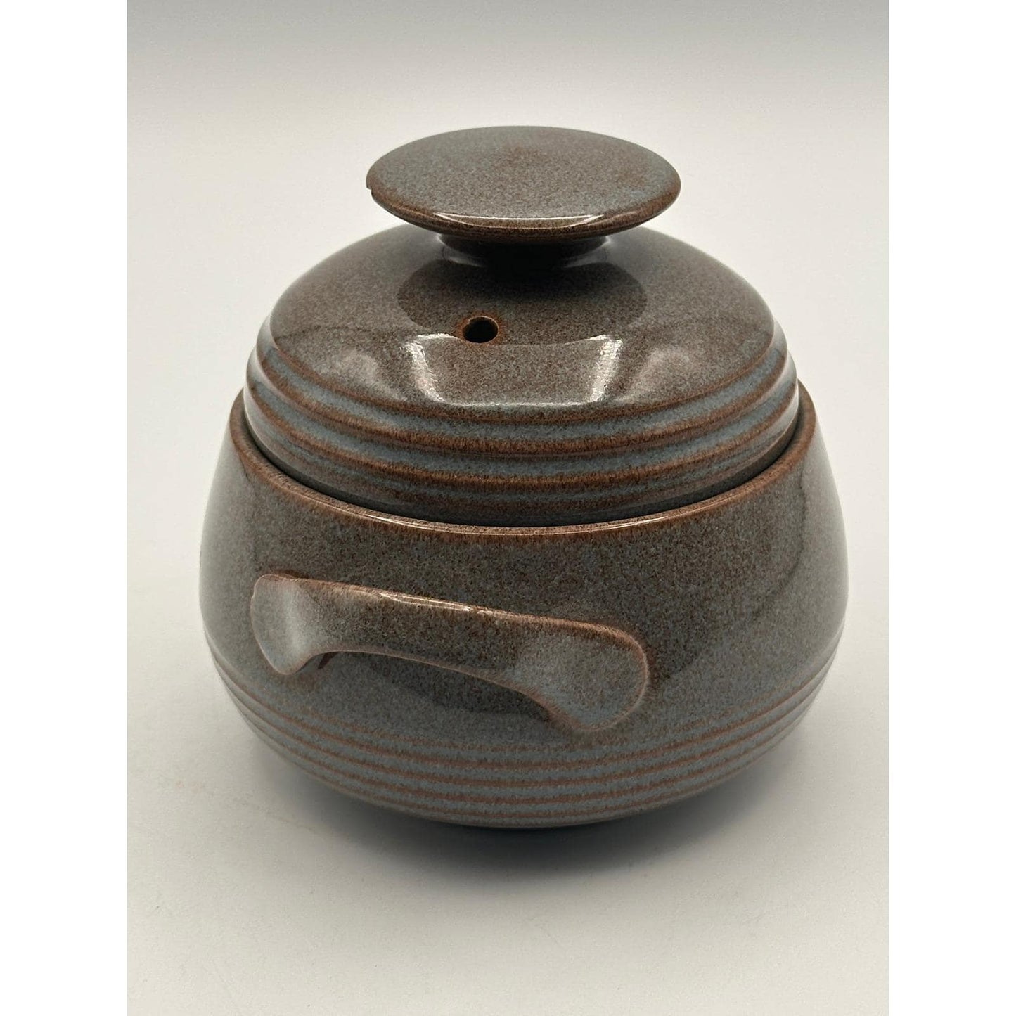 Vintage Denby Artisan Greystone Lidded Casserole Serving Dish 1983 Collection Stoneware Cookware