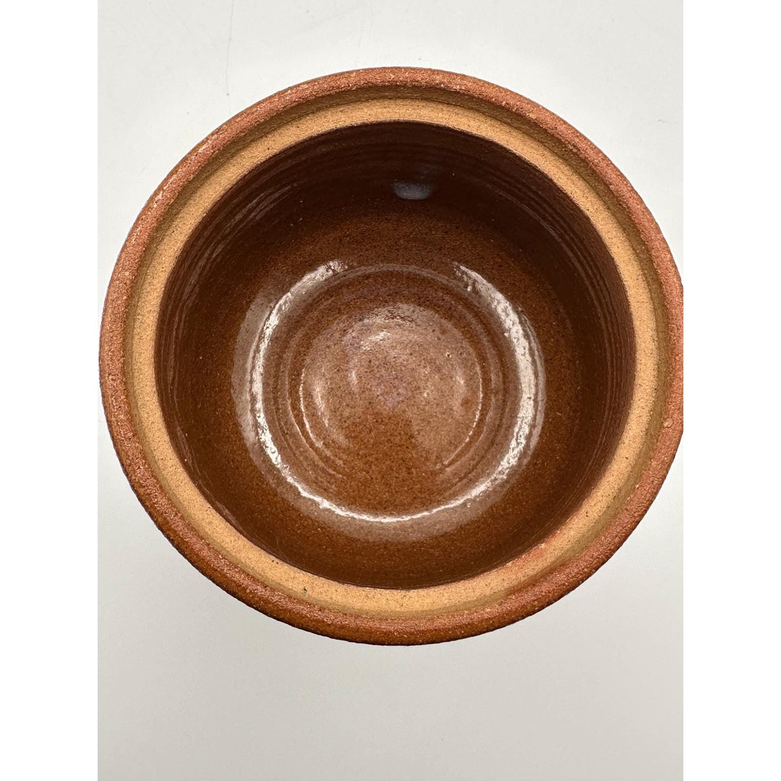 Handcrafted Vintage Studio Pottery Honey Pot Artist Signed Ceramic Kitchen Storage Jar Collectible Stoneware
