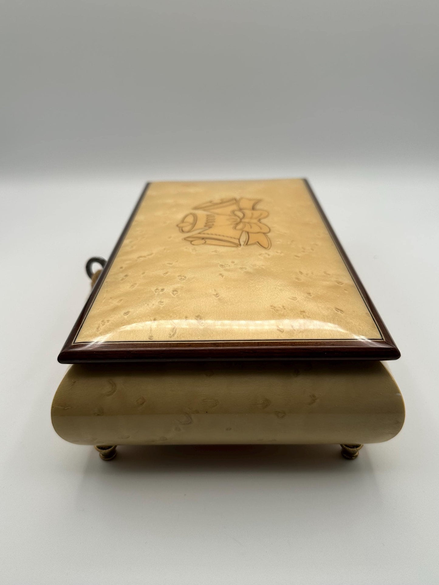 Vintage Reuge Italian Music Box | Inlaid Wood Jewelry Keepsake | Made in Italy Decorative Collector Gift