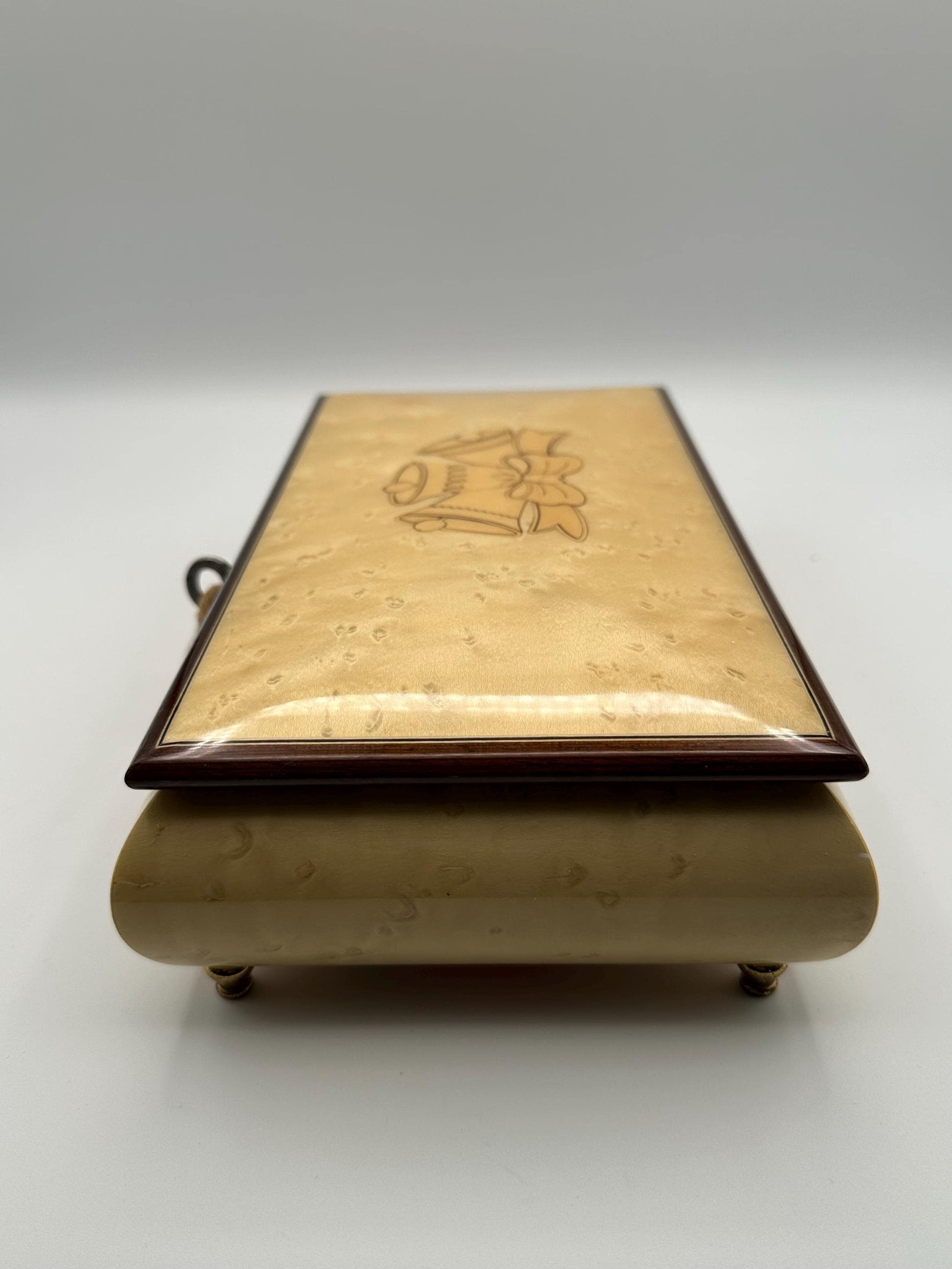 Vintage Reuge Italian Music Box | Inlaid Wood Jewelry Keepsake | Made in Italy Decorative Collector Gift