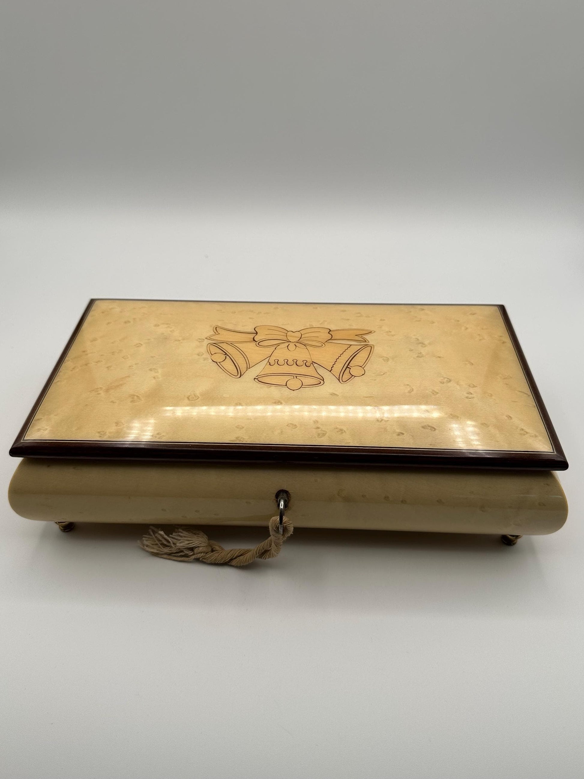Vintage Reuge Italian Music Box | Inlaid Wood Jewelry Keepsake | Made in Italy Decorative Collector Gift