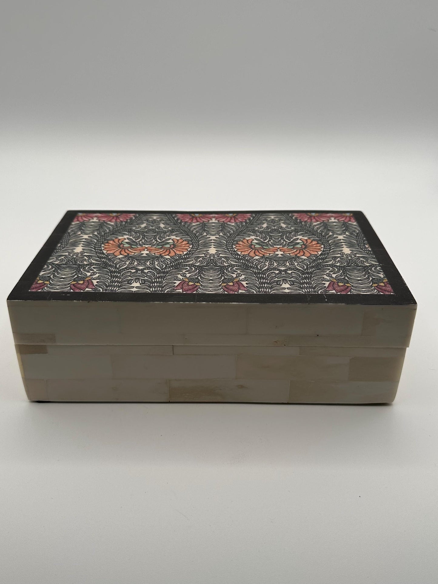 Decorative Keepsake Box Made in India | Patterned Storage for Jewelry Trinkets | Vintage Boho Home Decor