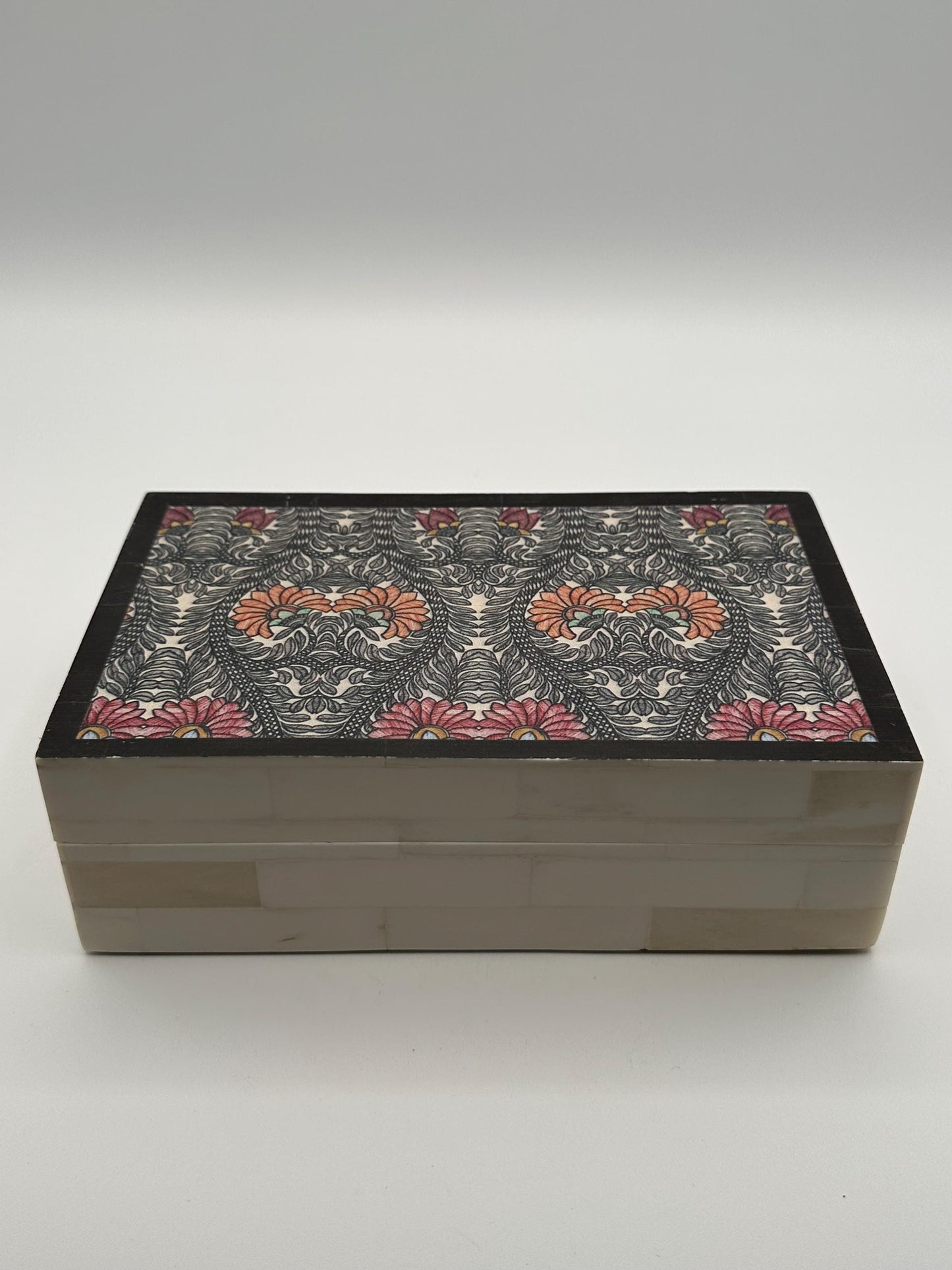 Decorative Keepsake Box Made in India | Patterned Storage for Jewelry Trinkets | Vintage Boho Home Decor
