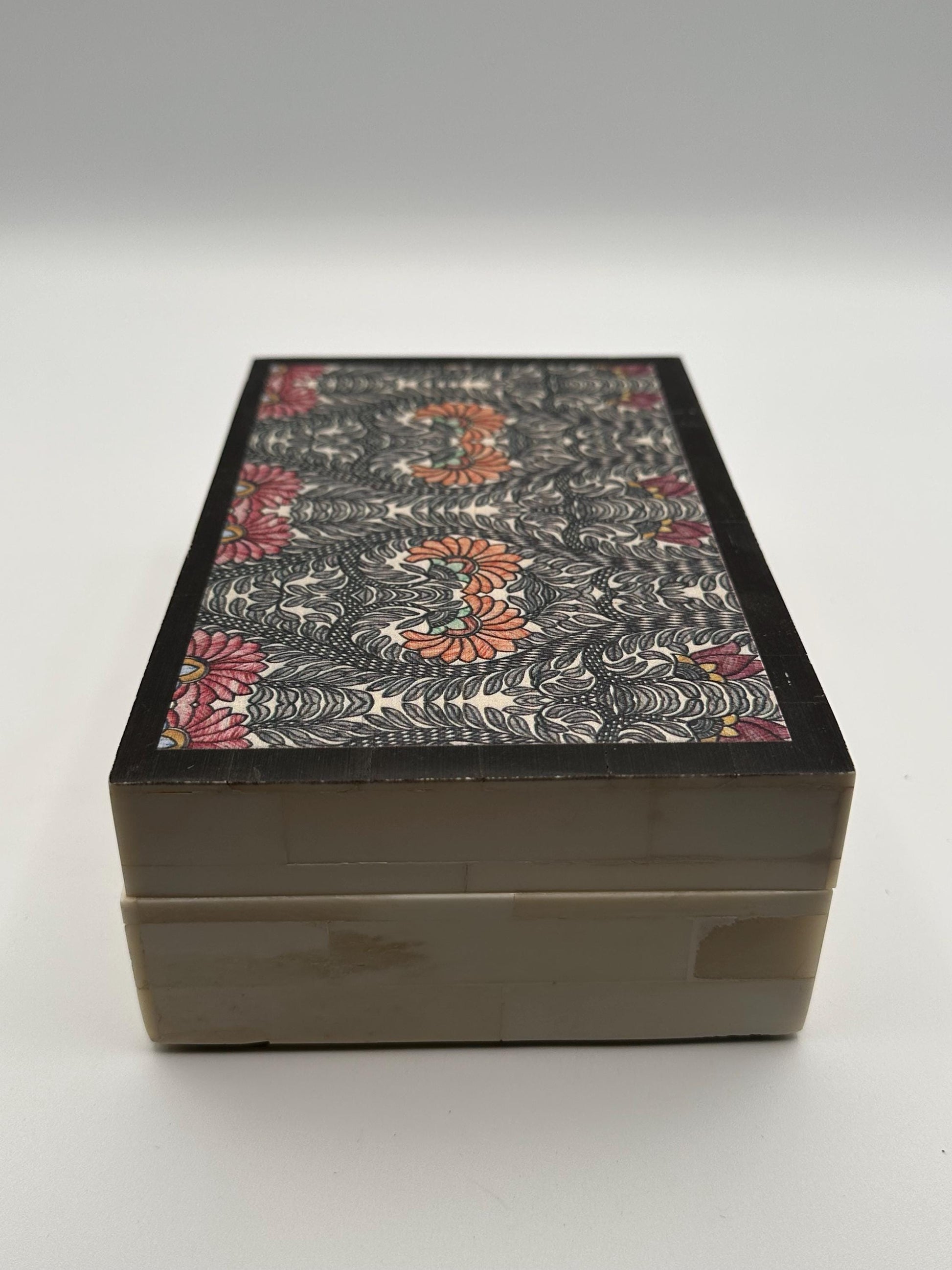Decorative Keepsake Box Made in India | Patterned Storage for Jewelry Trinkets | Vintage Boho Home Decor