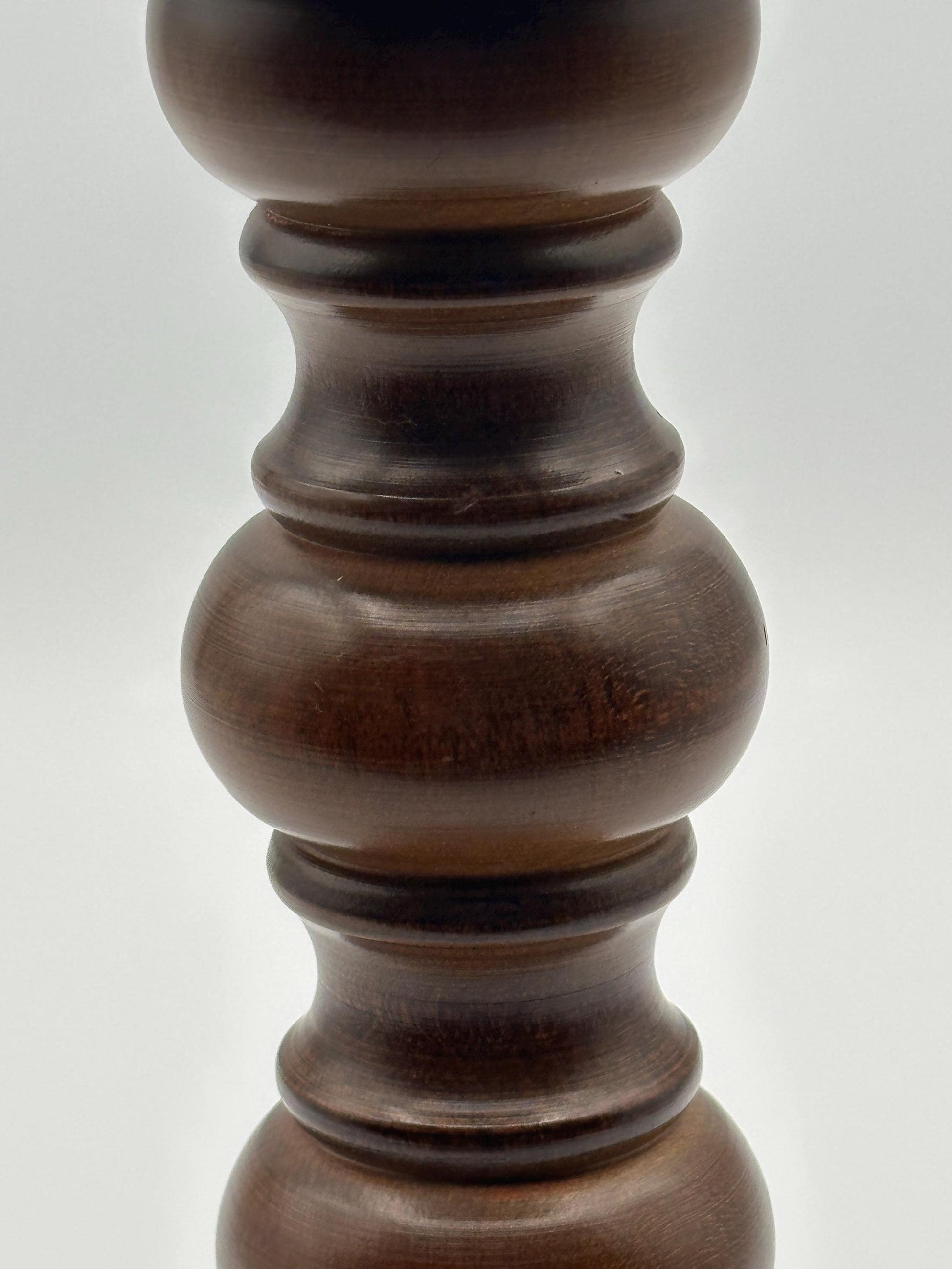 Vintage Brass Wood Candlestick Holder Traditional Taper Candle Classic Rustic Home Decor Single