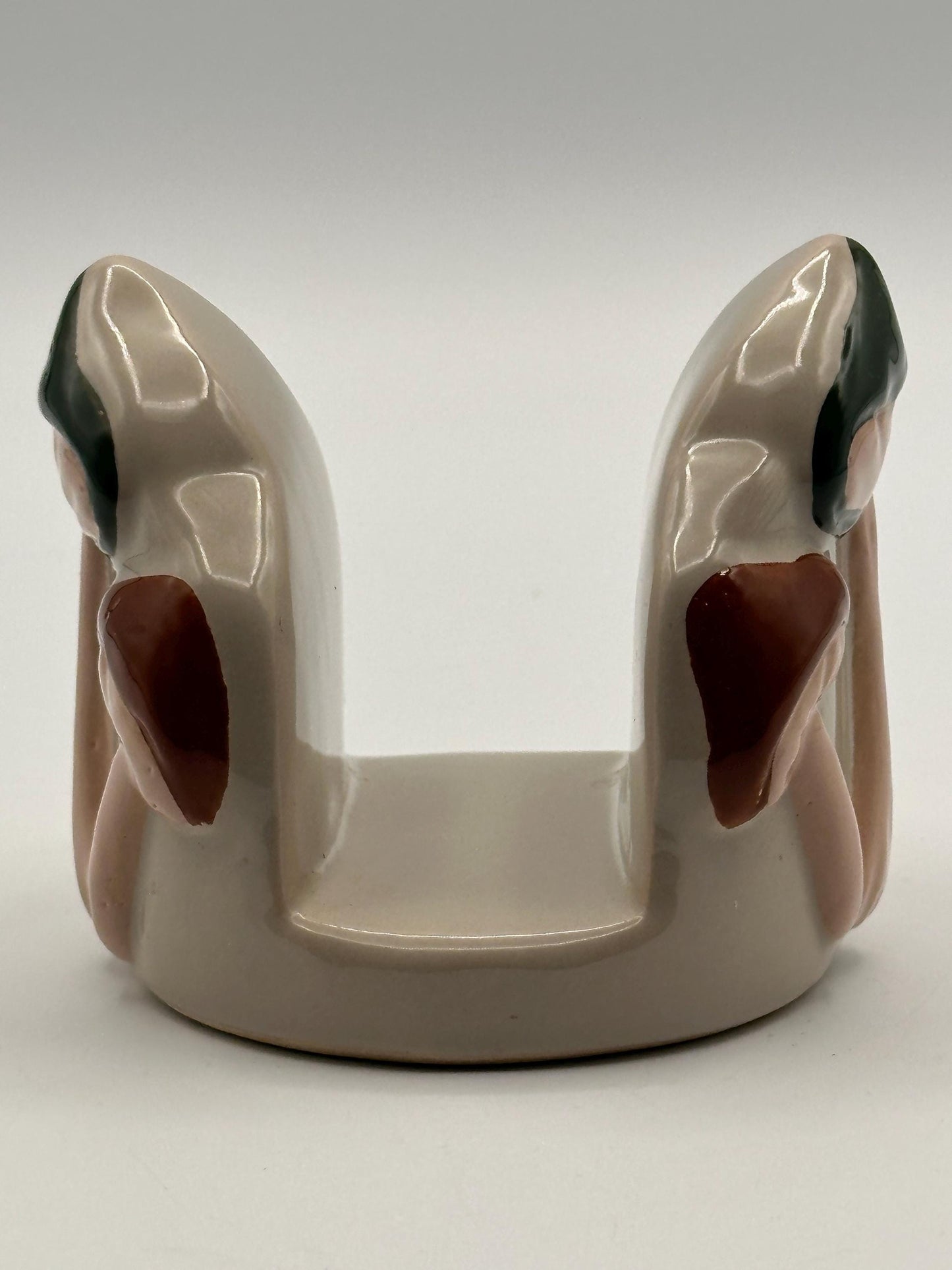 Vintage Ciroa Stoneware Mushroom Napkin Holder | Merry Mushrooms Cluster | Cottage Kitchen Decor