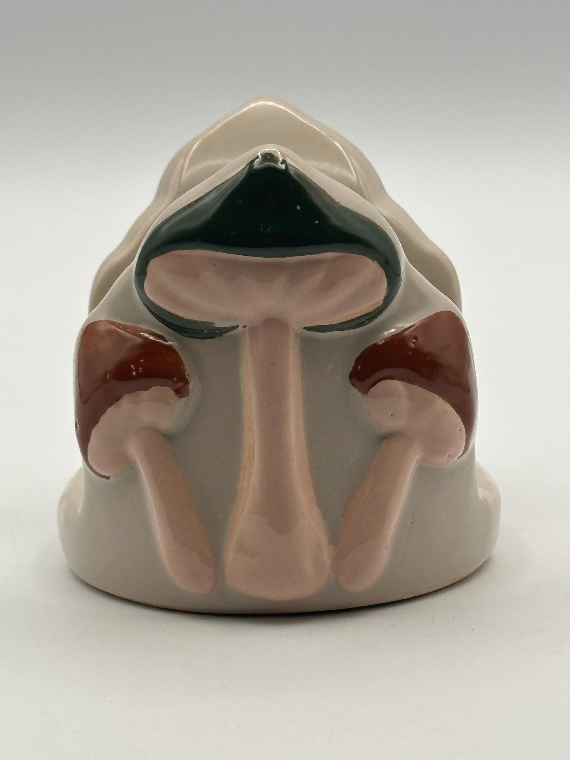 Vintage Ciroa Stoneware Mushroom Napkin Holder | Merry Mushrooms Cluster | Cottage Kitchen Decor
