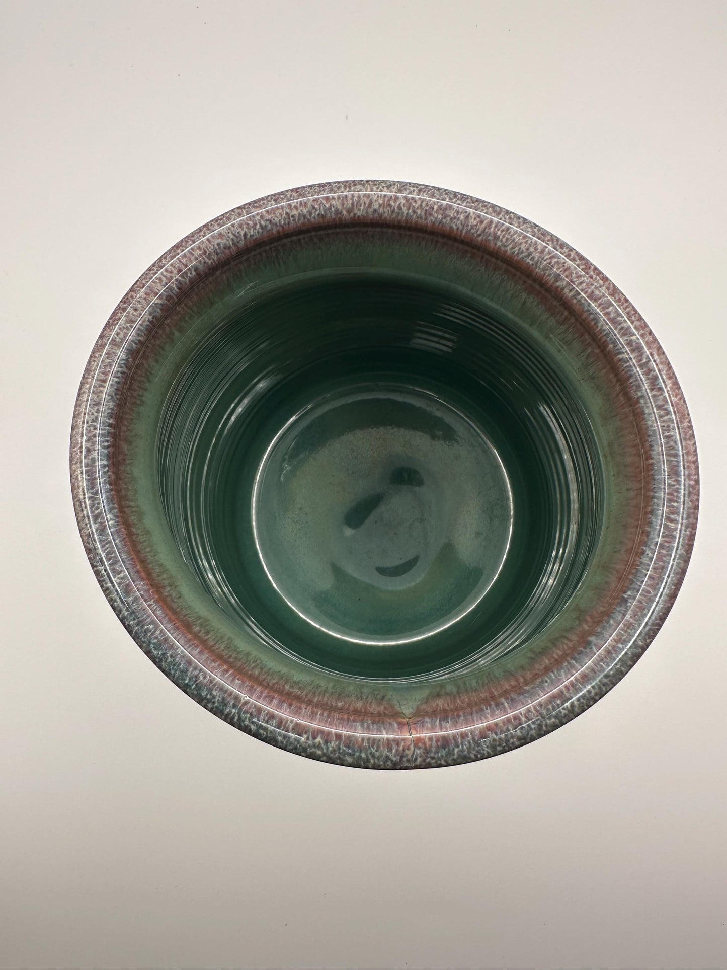 Artist Signed Handmade Pottery Vase Blue Green Brown Drip Glaze 7 Inch Stoneware Ceramic Studio Vessel