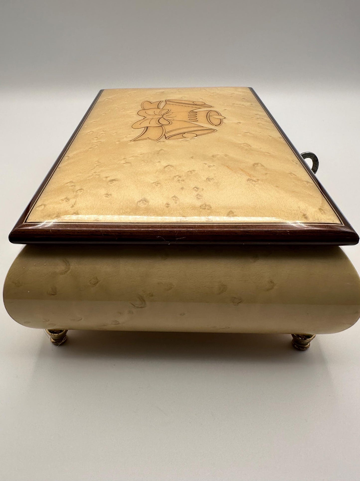 Vintage Reuge Italian Music Box | Inlaid Wood Jewelry Keepsake | Made in Italy Decorative Collector Gift