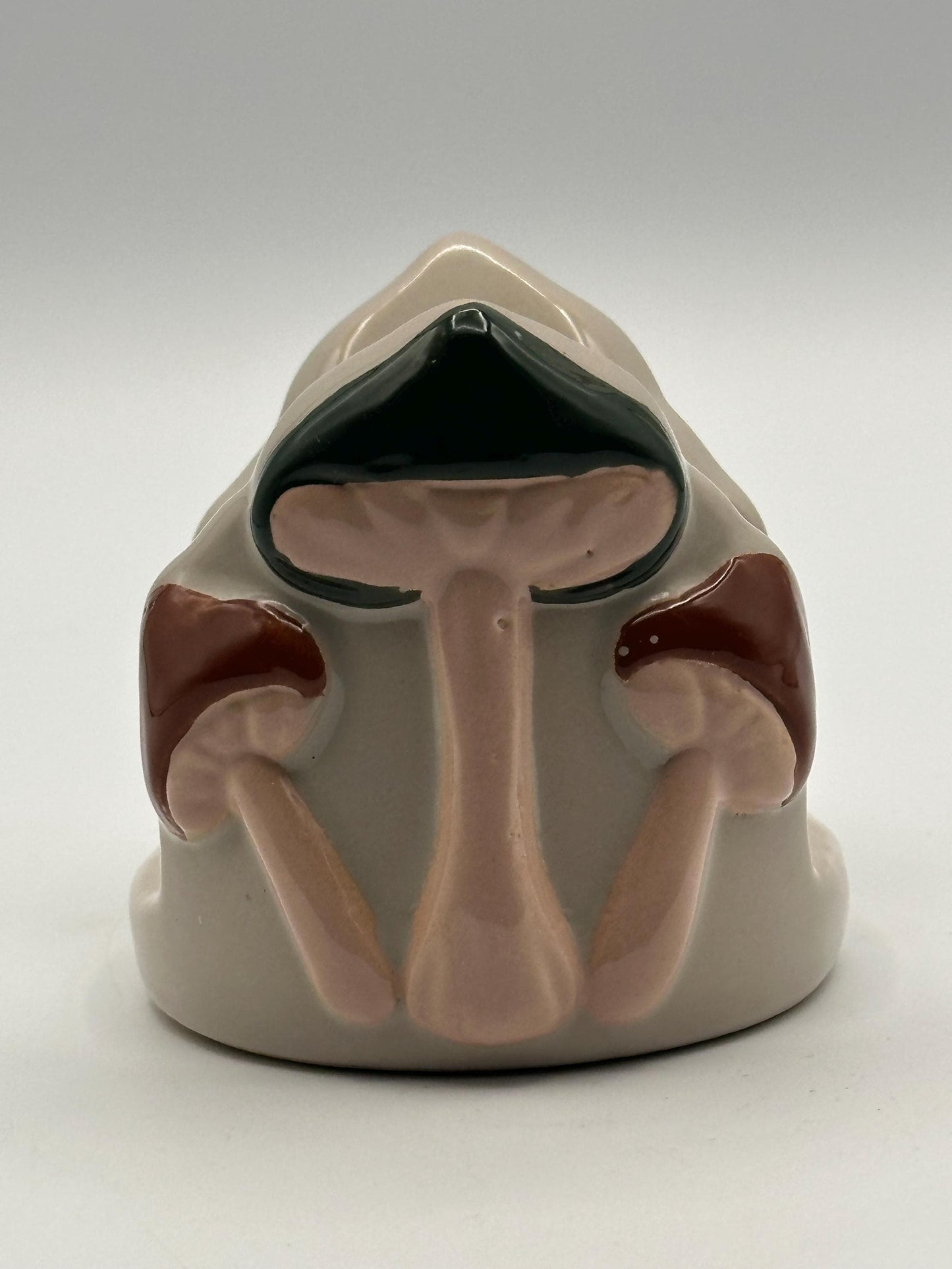 Vintage Ciroa Stoneware Mushroom Napkin Holder | Merry Mushrooms Cluster | Cottage Kitchen Decor
